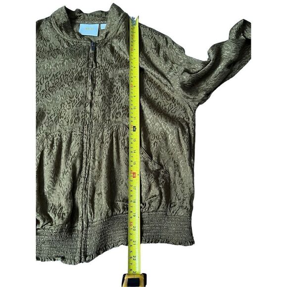 Anthropologie Mauve Silky Bomber Jacket size S Zip Up - Picture 5 of 12